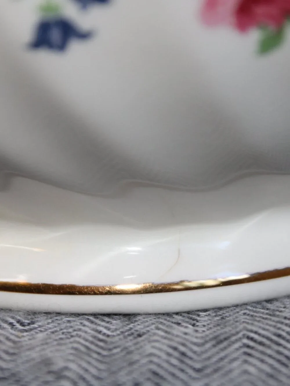 Vtg/MCM Sadler 'Windsor' Floral Teapot w/ Lid